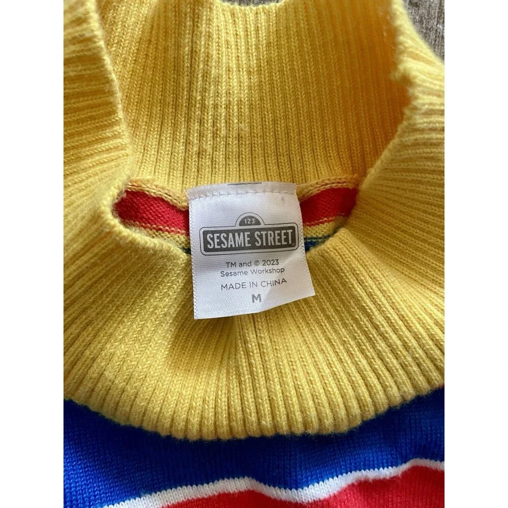 Adult Sesame Street Ernie Cosplay Knit Sweater